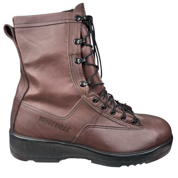 Belleville Men’s 330 ST Steel Toe Brown Leather Flight Boots Size US 12.5 R - Picture 1 of 10